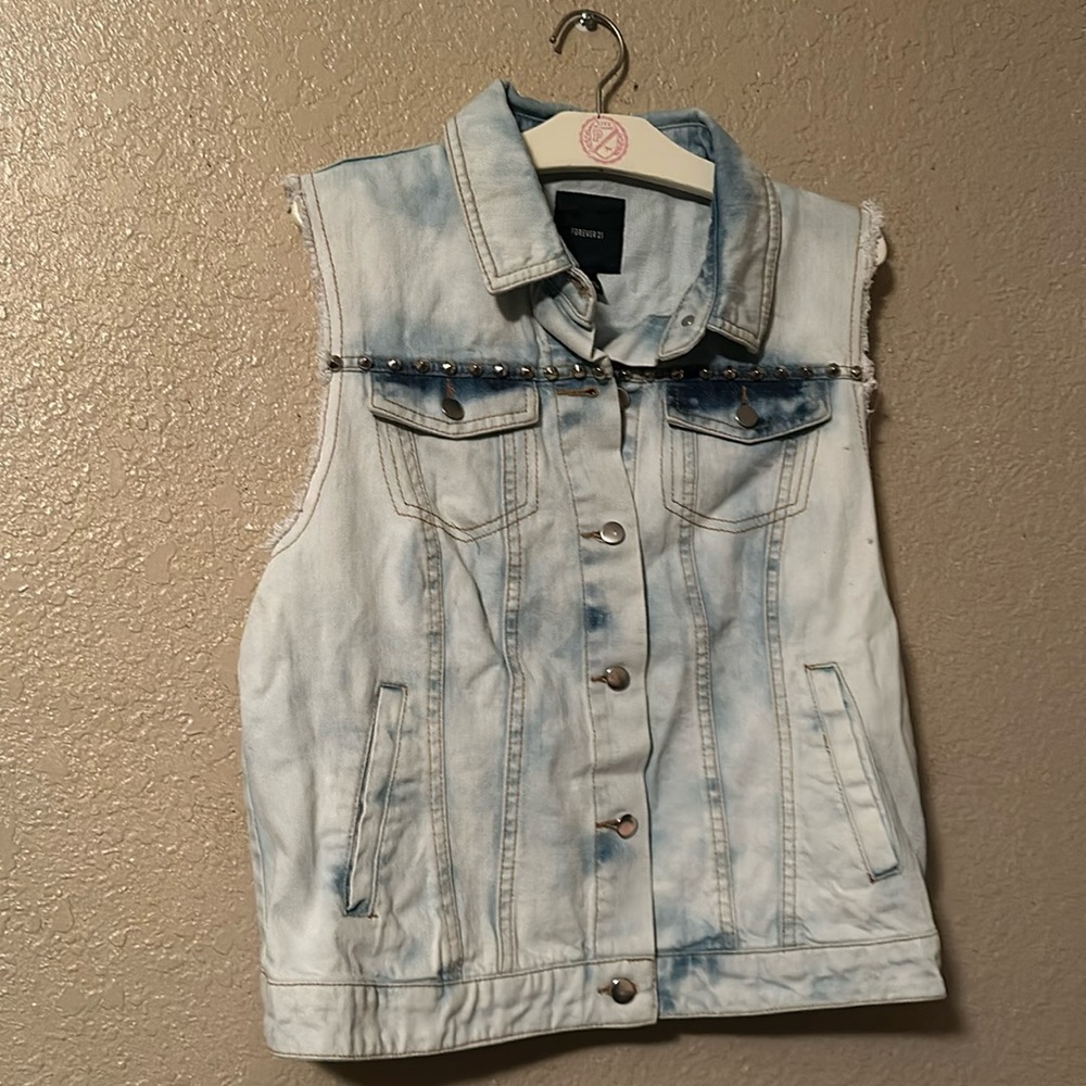Forever 21 Brand New Denim Vest Large